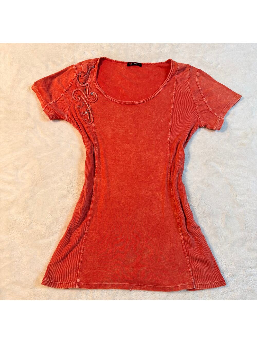 Vintage TParty beautiful Faded Orage Tee